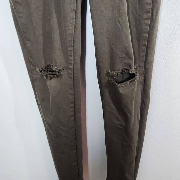 American Bazi Army Green Overalls with Distressing Size Medium Slim-leg Overalls - Picture 5 of 10